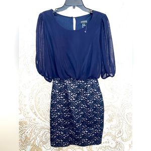 Never worn Women’s Navy blue Enfocus Studio dress.